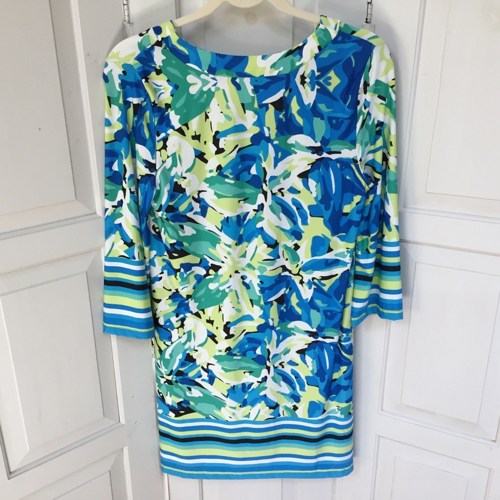 Sandiva Blue & Green Dress Coverup - Picture 11 of 14